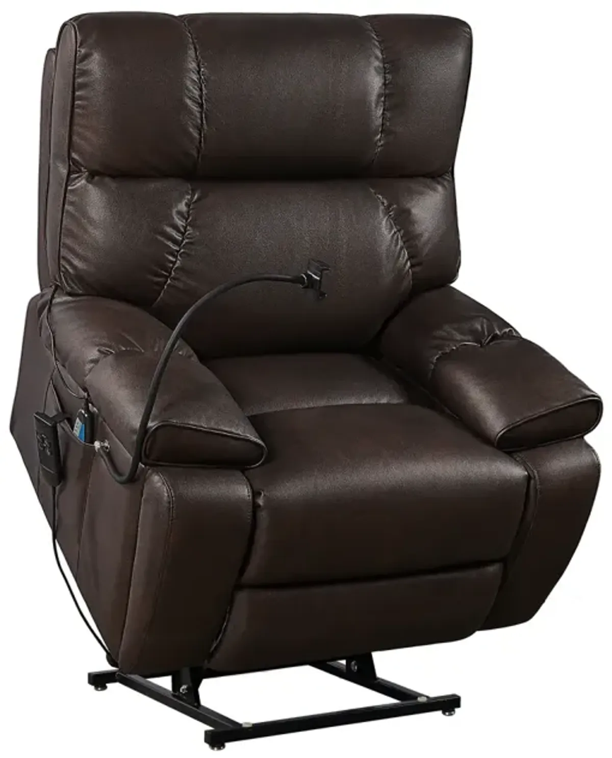 Electric Power Lift Recliner Chair with Massage, Heat & Phone Holder