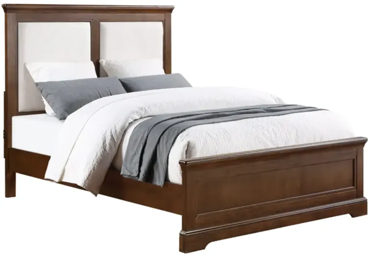 Tamarack Upholstered Full Bed in Hazelnut