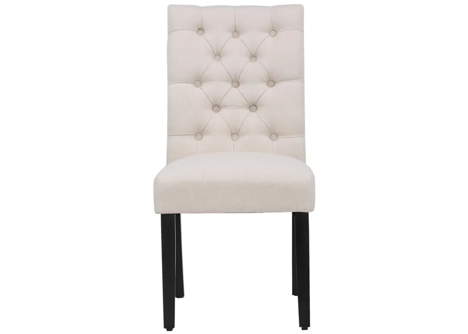 WestinTrends Upholstered Button Tufted Dining Chair (Set of 2)