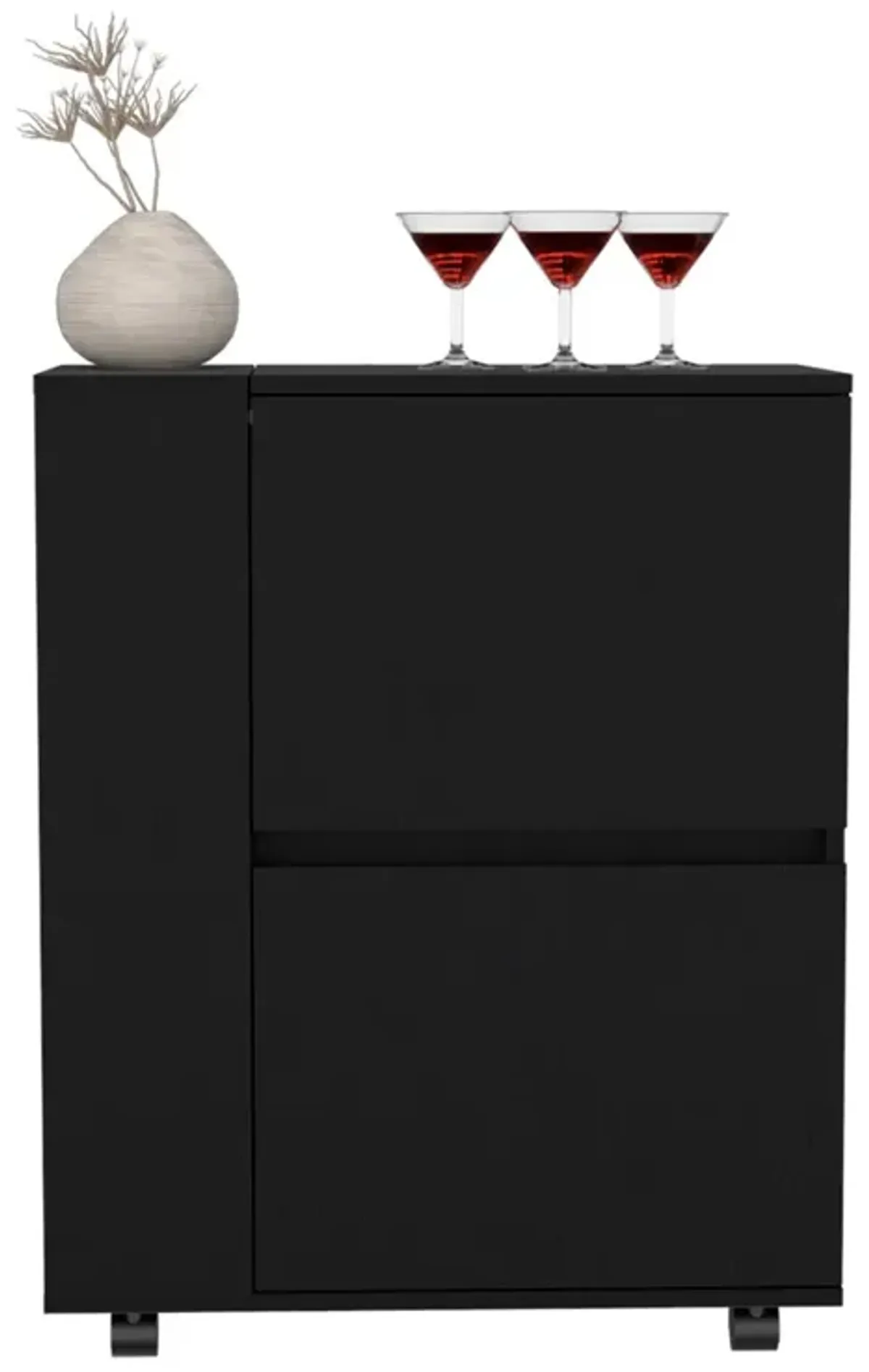 Nightstand Altheimer, Bedroom, Black