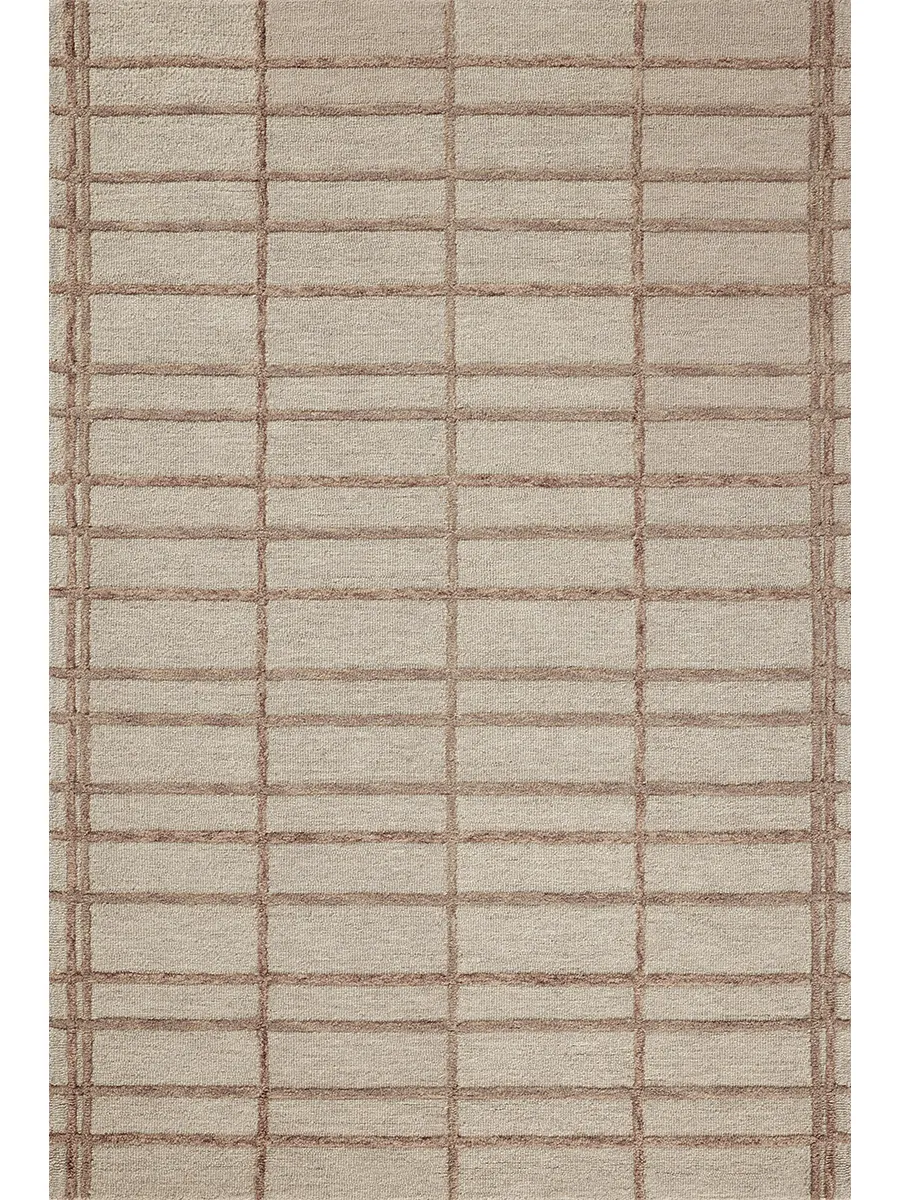 Bradley BRL-04 Rose / Blush 5''0" x 7''6" Rug by Chris Loves Julia