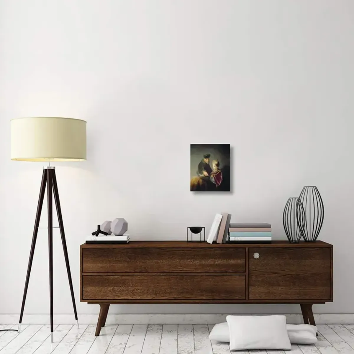 A Young Scholar and his Tutor-Canvas Art-13.44x16