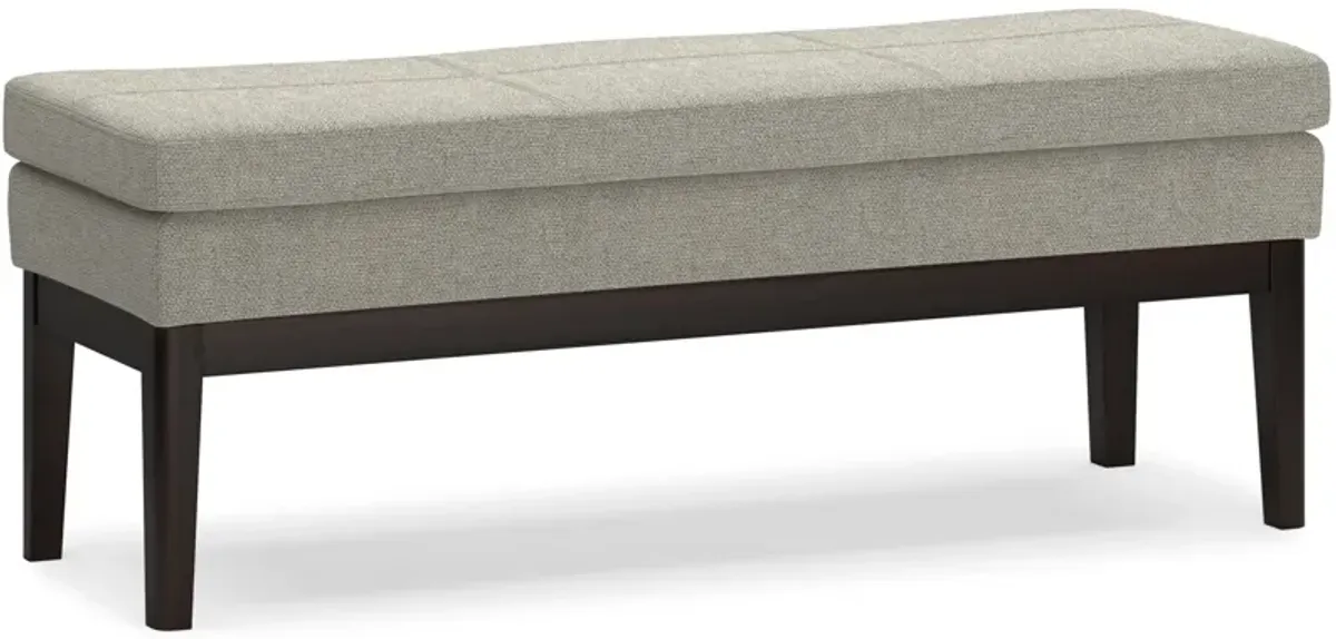 Carlson Ottoman Bench in Greige