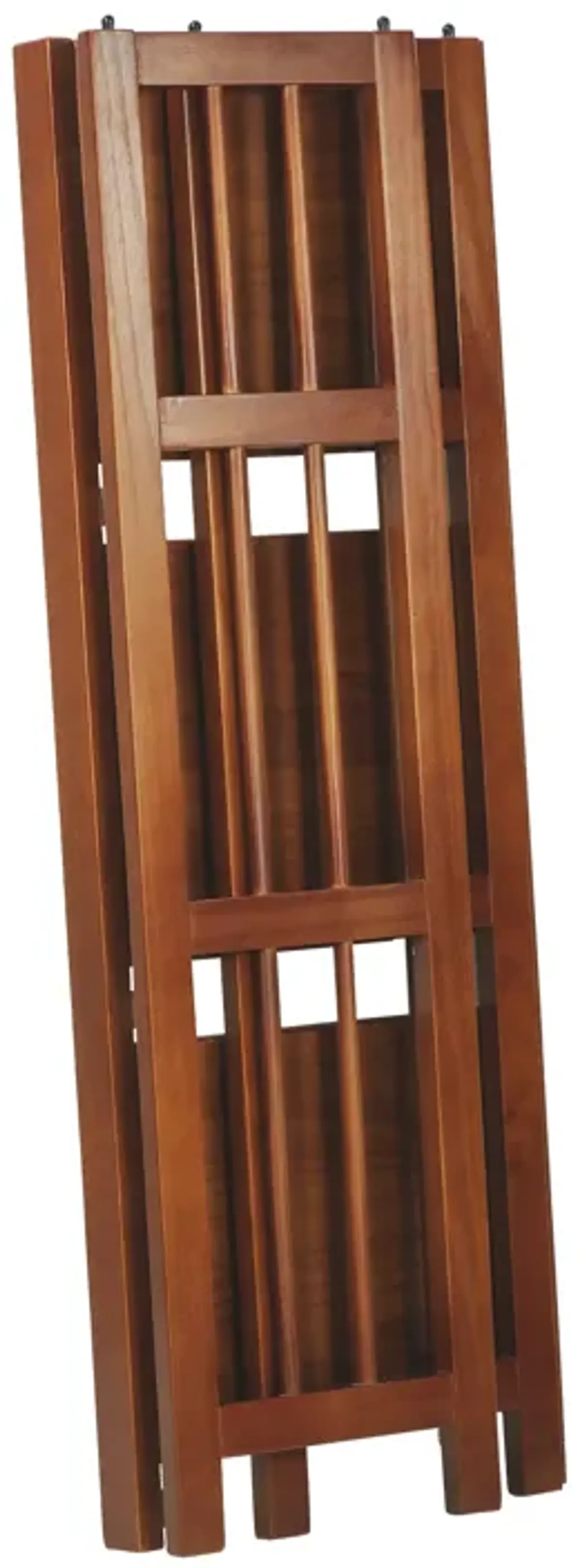 Casual Home 3-Shelf Folding Bookcase (14" Wide)-Mahagony