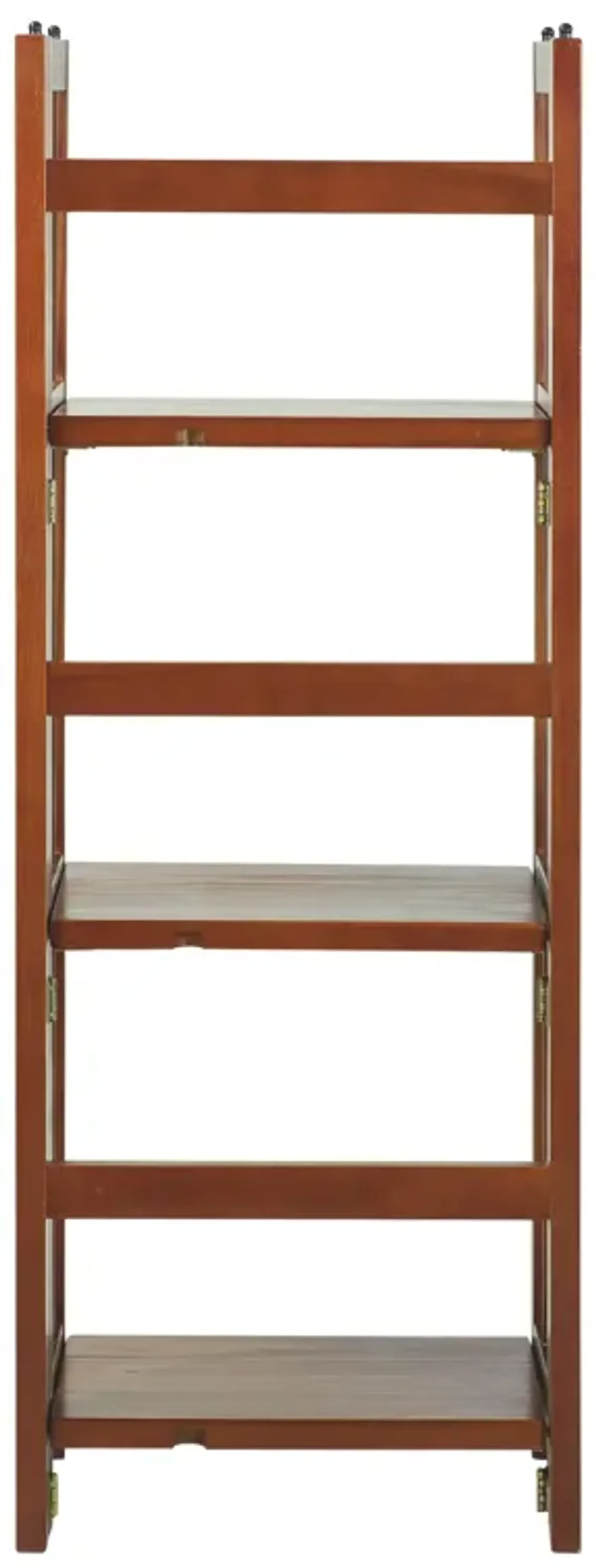 Casual Home 3-Shelf Folding Bookcase (14" Wide)-Mahagony