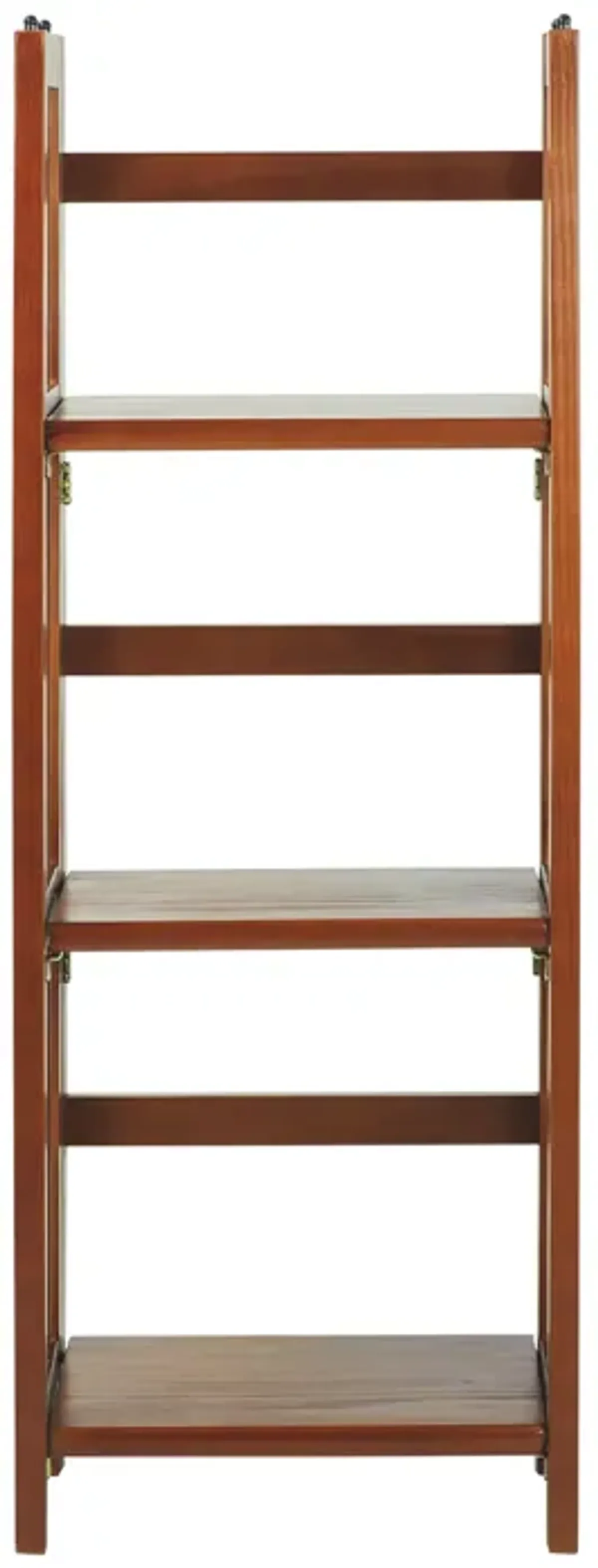 Casual Home 3-Shelf Folding Bookcase (14" Wide)-Mahagony