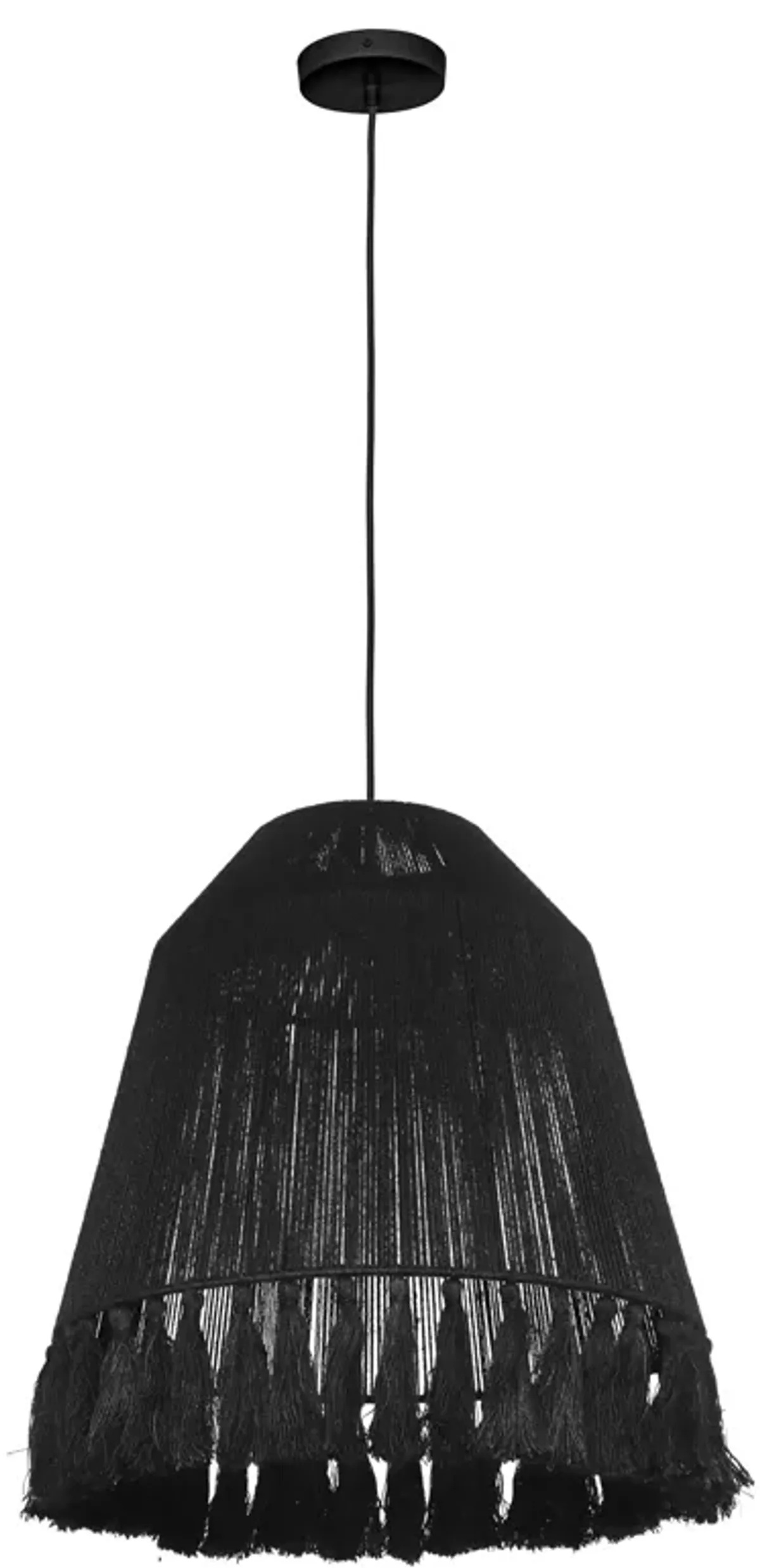 Bokaro Black Jute Pendant Lamp