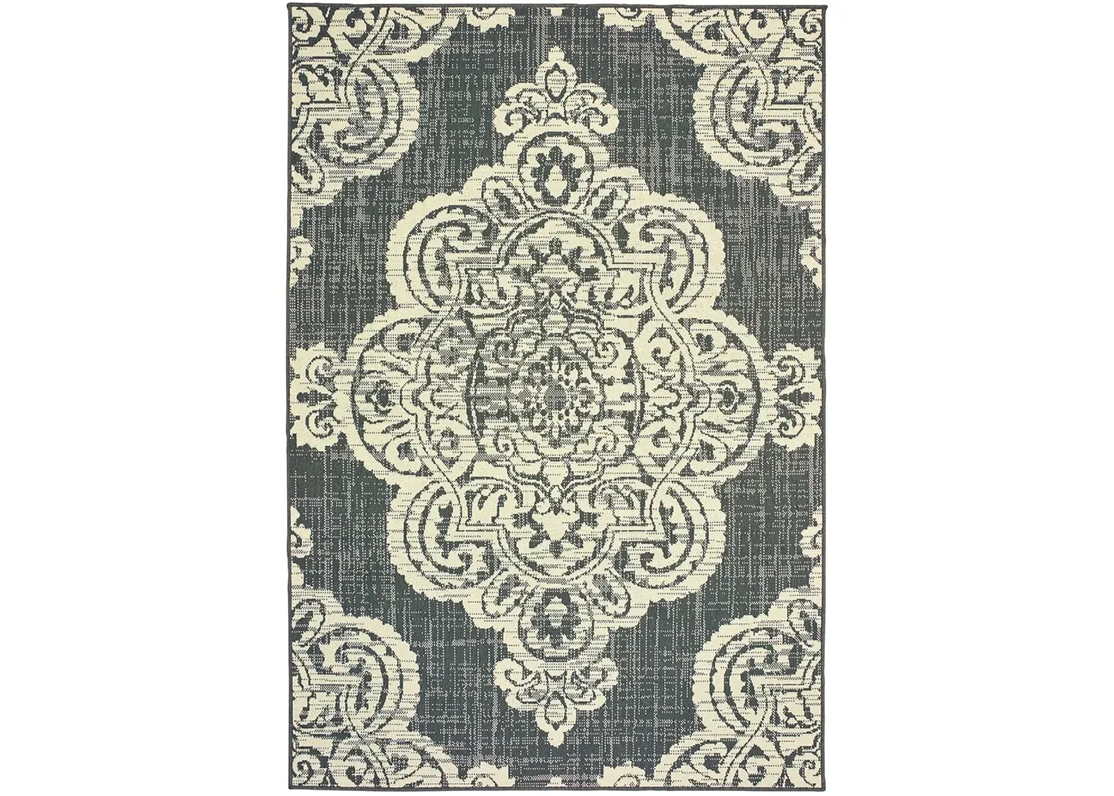 Marina 3'7" x 5'6" Grey Rug