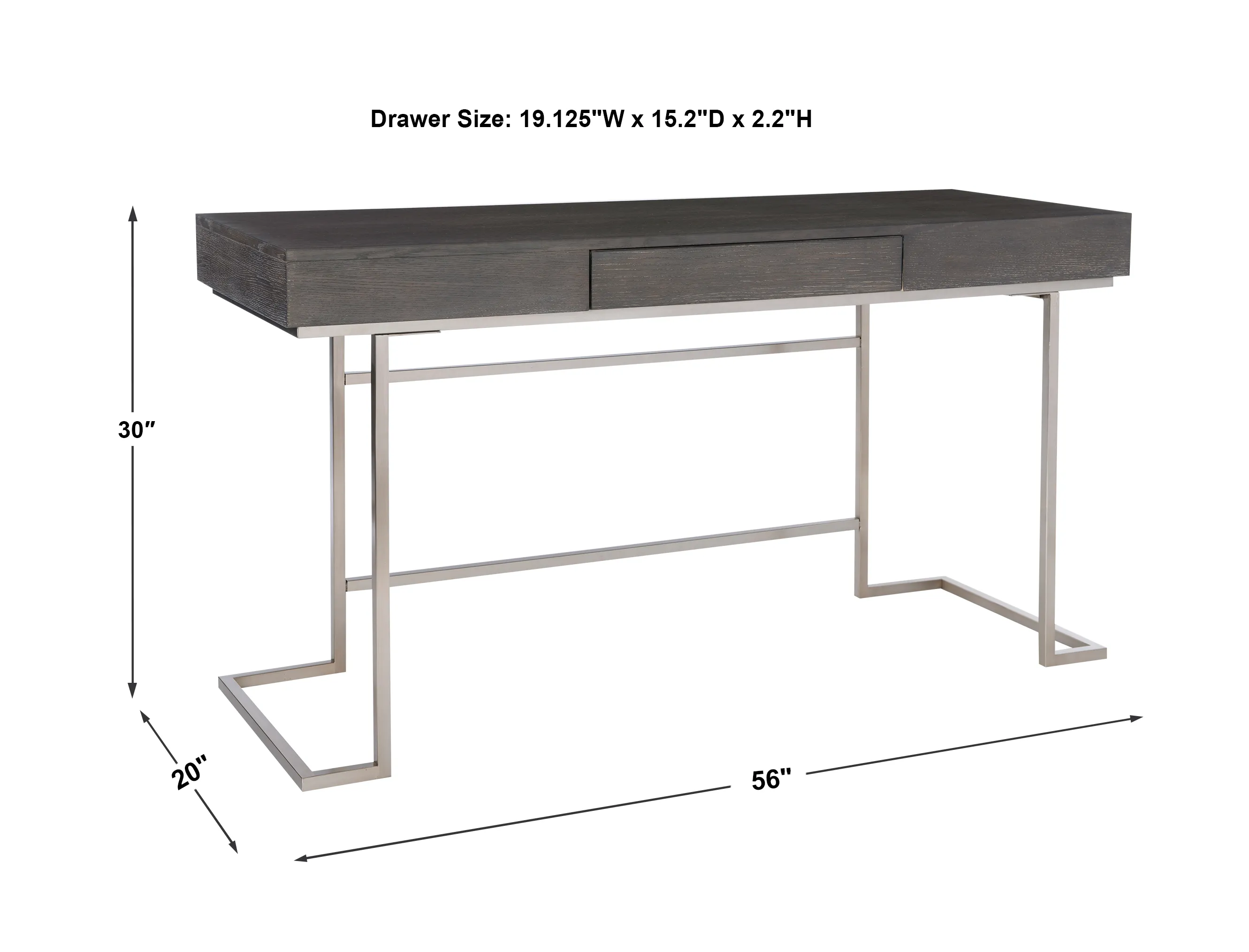 Claude Modern Oak Desk