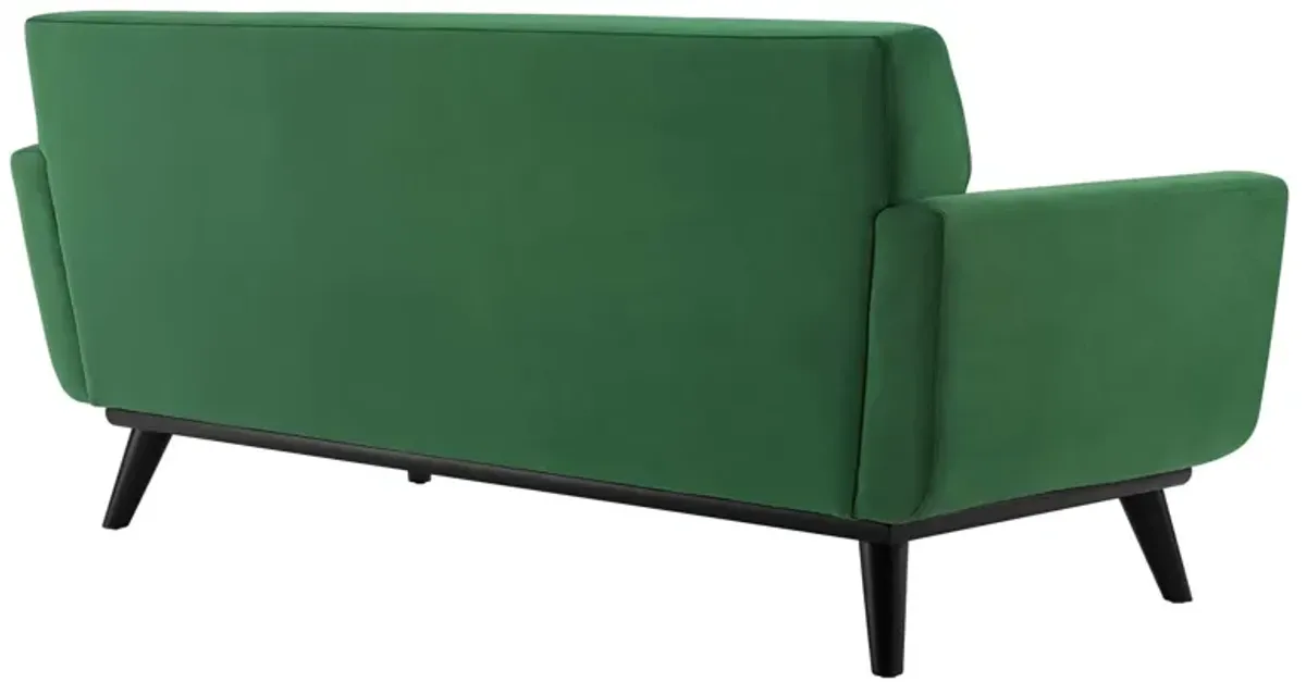 Engage Channel Tufted Performance Velvet Loveseat