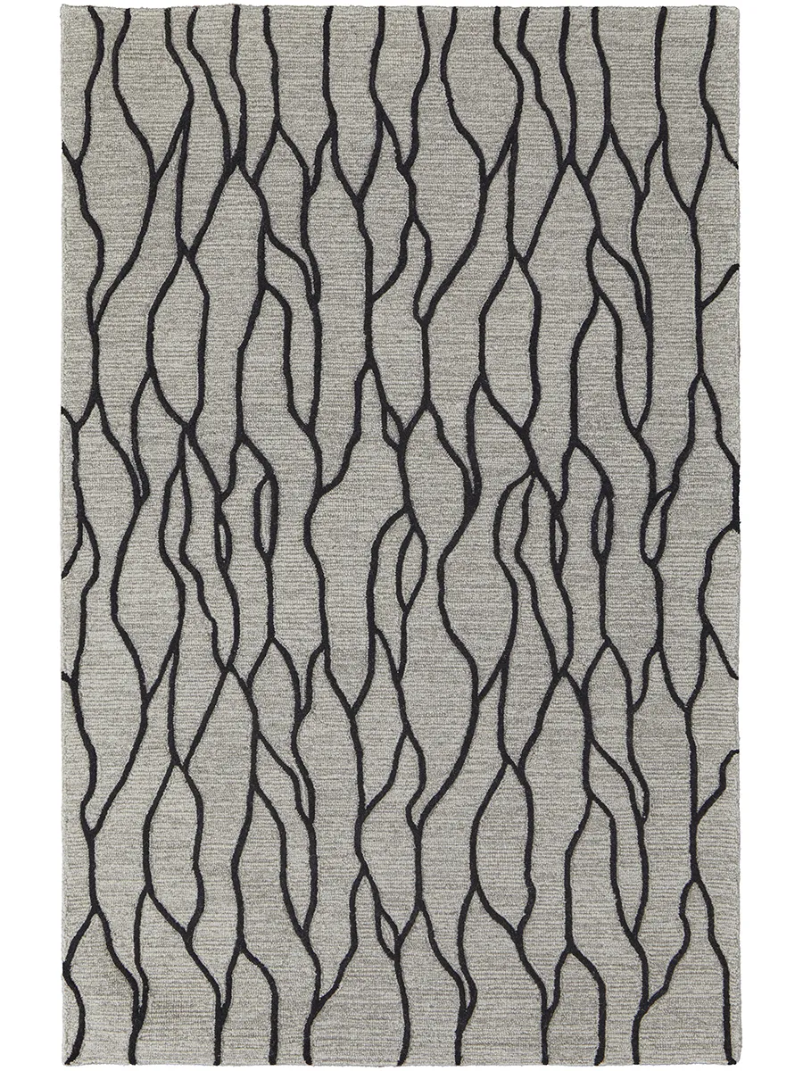 Enzo 8734F Ivory/Black/Taupe 3'6" x 5'6" Rug