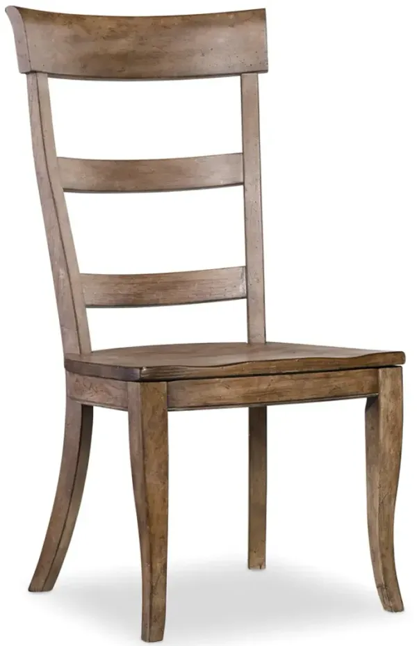 Sorella Ladderback Side Chair in Light Wood
