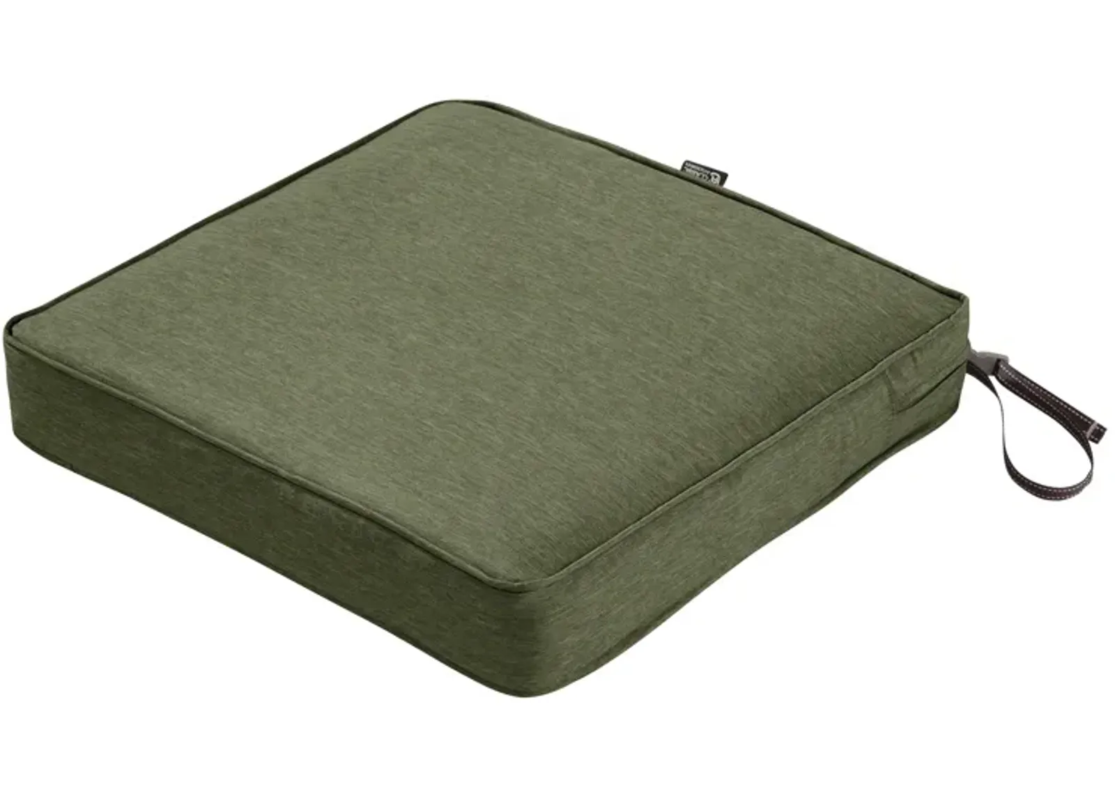 Classic Accessories Montlake FadeSafe Water-Resistant 21 x 21 x 3 Inch Outdoor Chair Cushion, Heather Fern Green, Outdoor Chair Cushions, Patio Chair Cushions, Patio Cushions