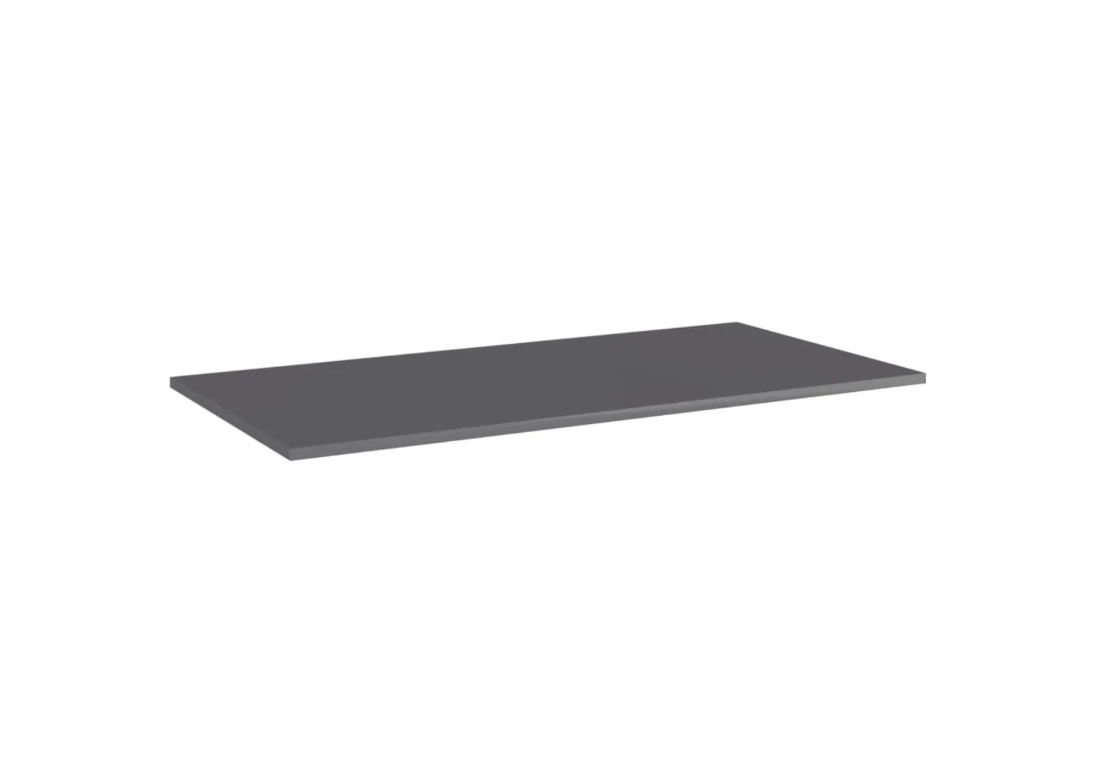 vidaXL Bookshelf Boards 4 pcs High Gloss Gray 31.5"x11.8"x0.6" Chipboard