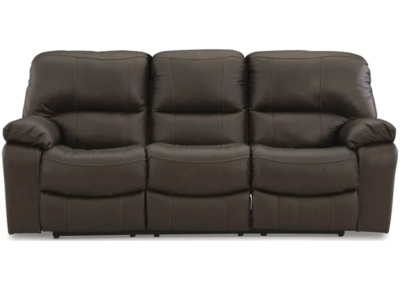 Leesworth Dark Brown Power Reclining Sofa