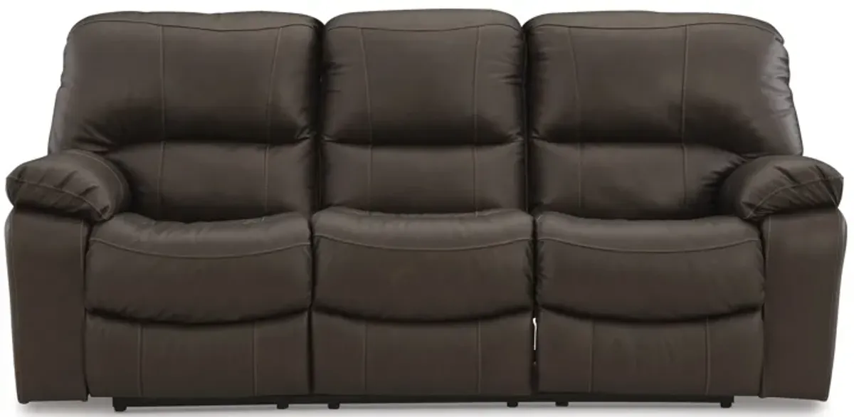 Leesworth Dark Brown Power Reclining Sofa