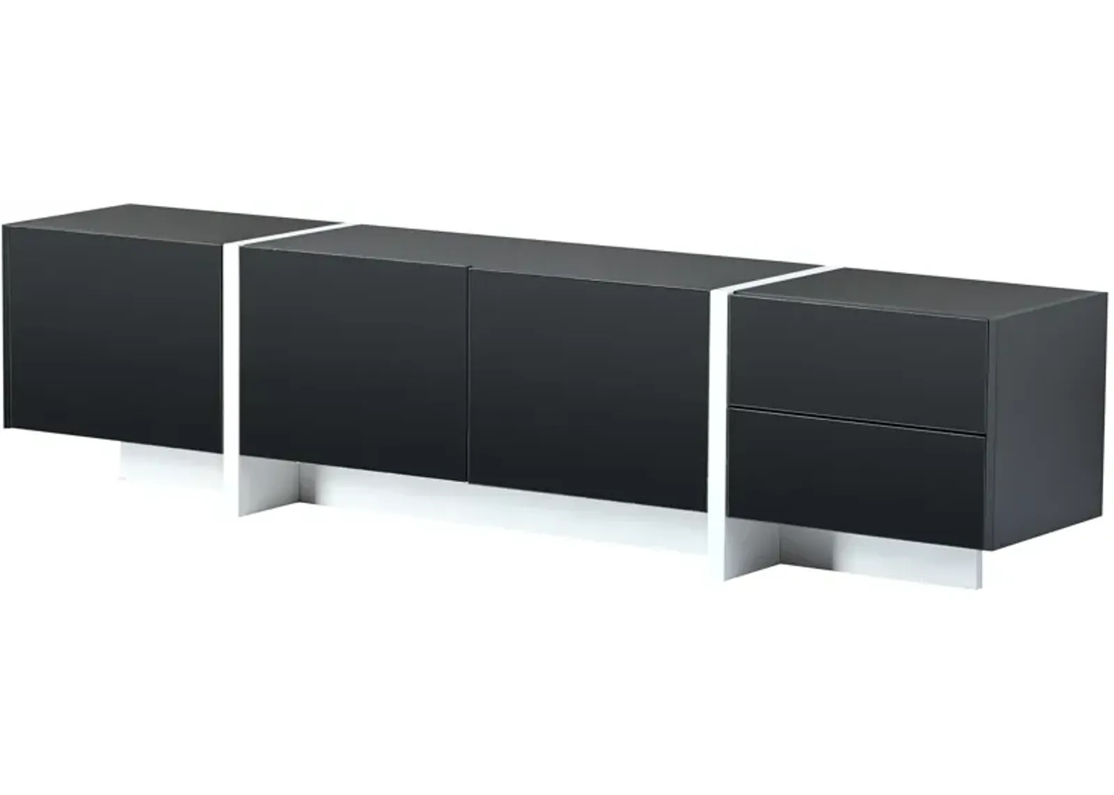 Merax Contemporary Rectangle Design TV Stand