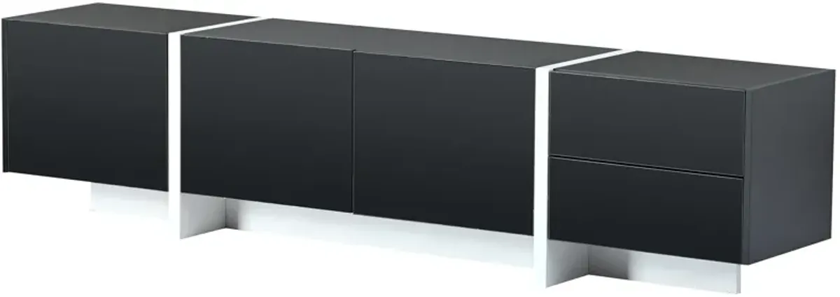 Merax Contemporary Rectangle Design TV Stand