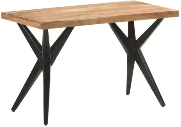 vidaXL Dining Table 47.2"x23.6"x29.9" Solid Acacia Wood