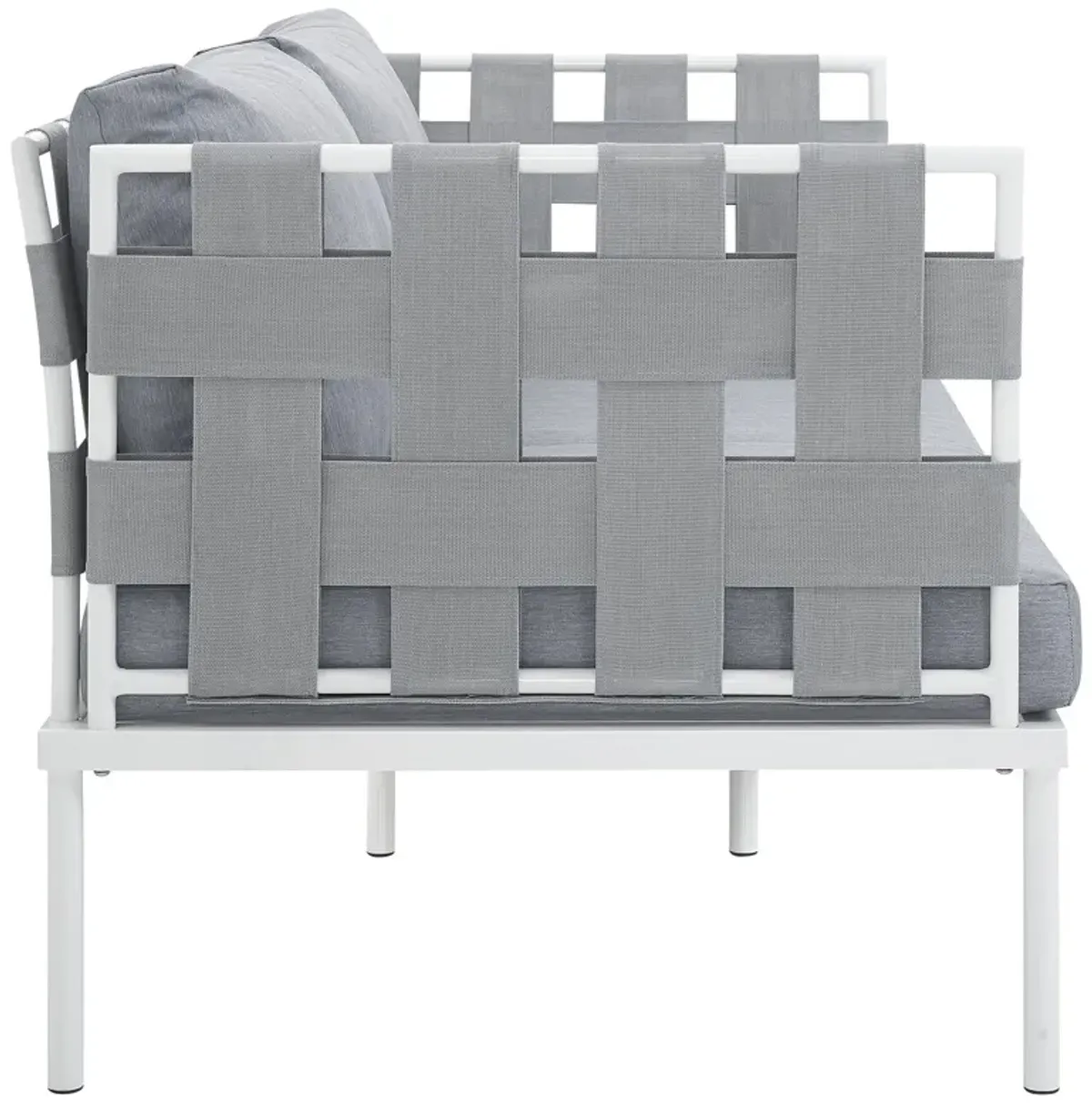 Modway - Harmony Outdoor Patio Aluminum Loveseat