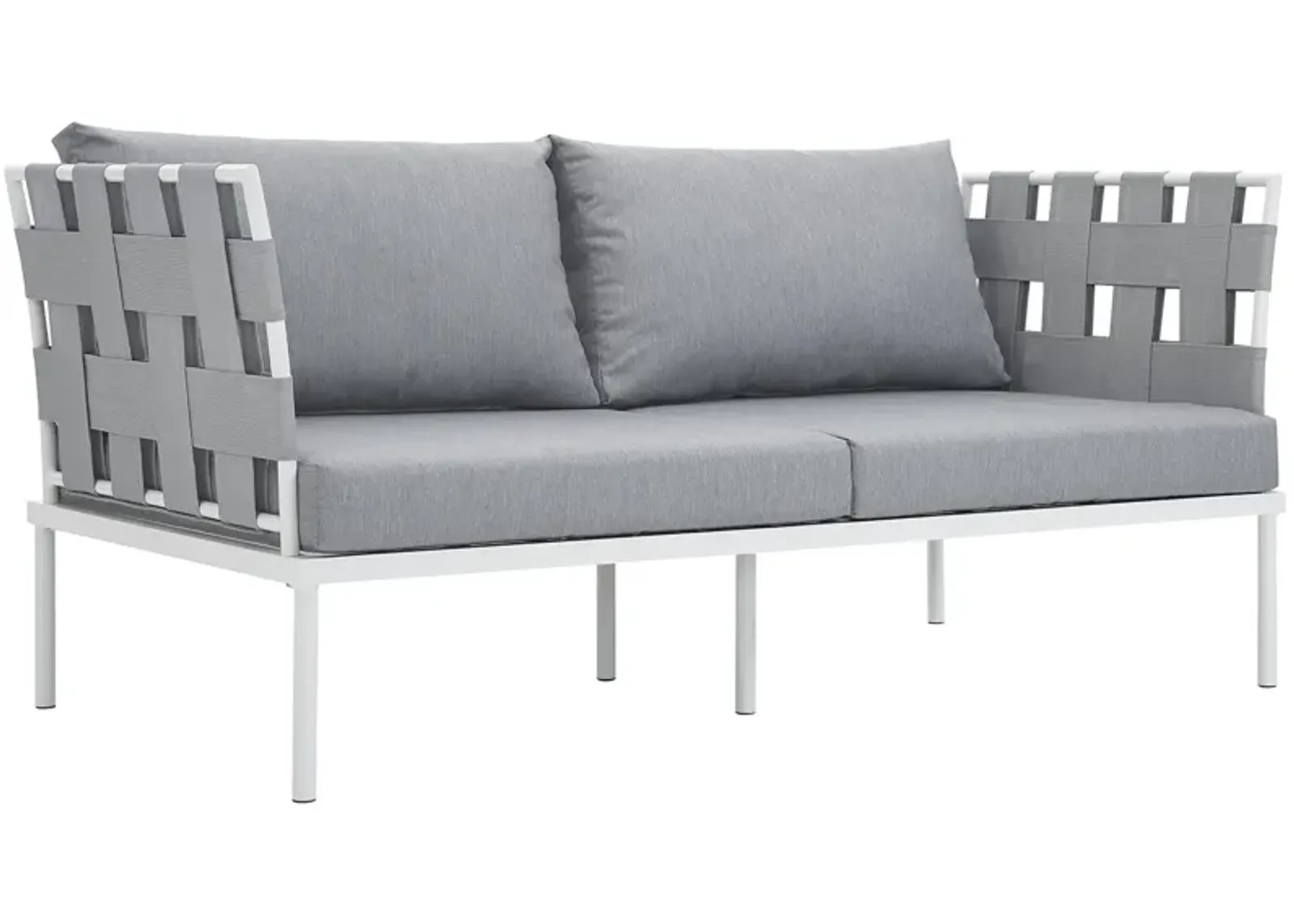 Modway - Harmony Outdoor Patio Aluminum Loveseat