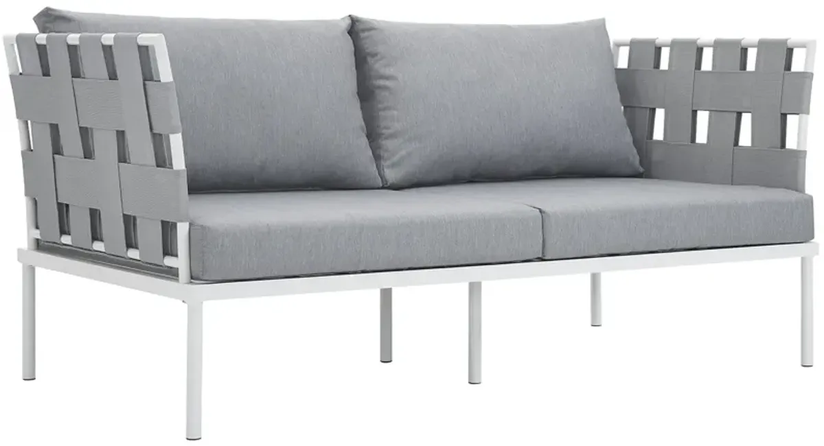 Modway - Harmony Outdoor Patio Aluminum Loveseat