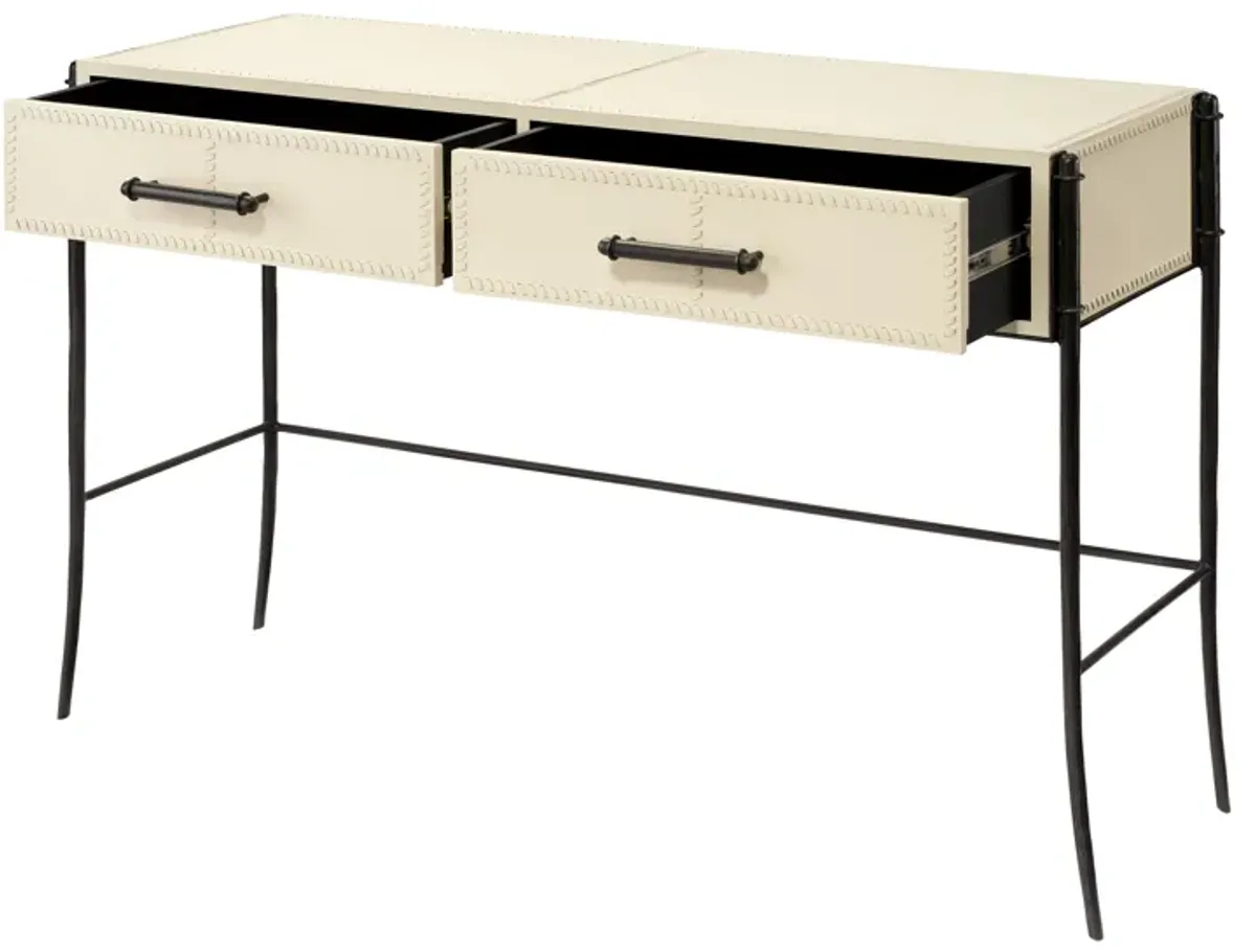 Nevado Leather Console Table