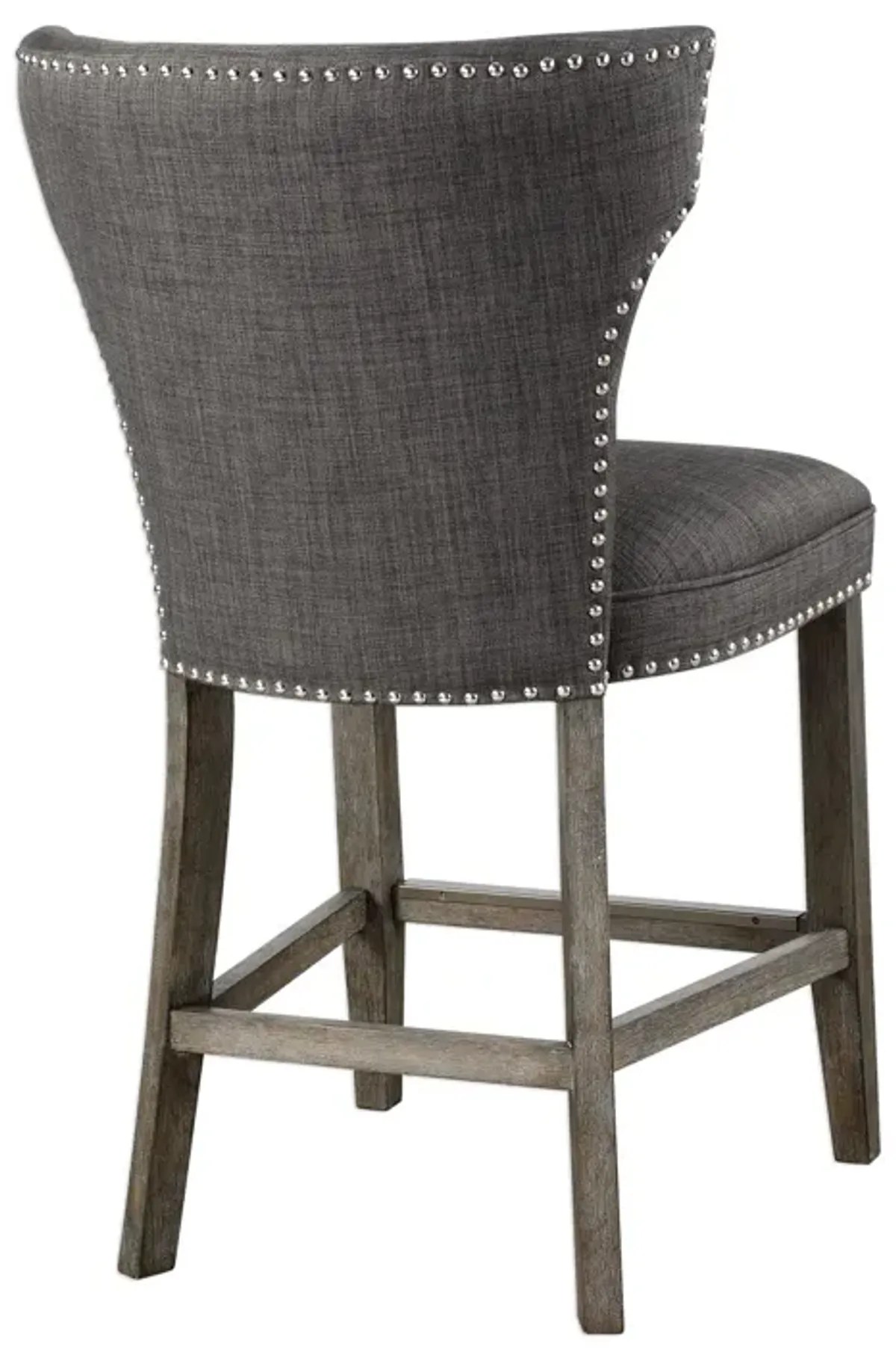 Uttermost Arnaud Charcoal Counter Stool
