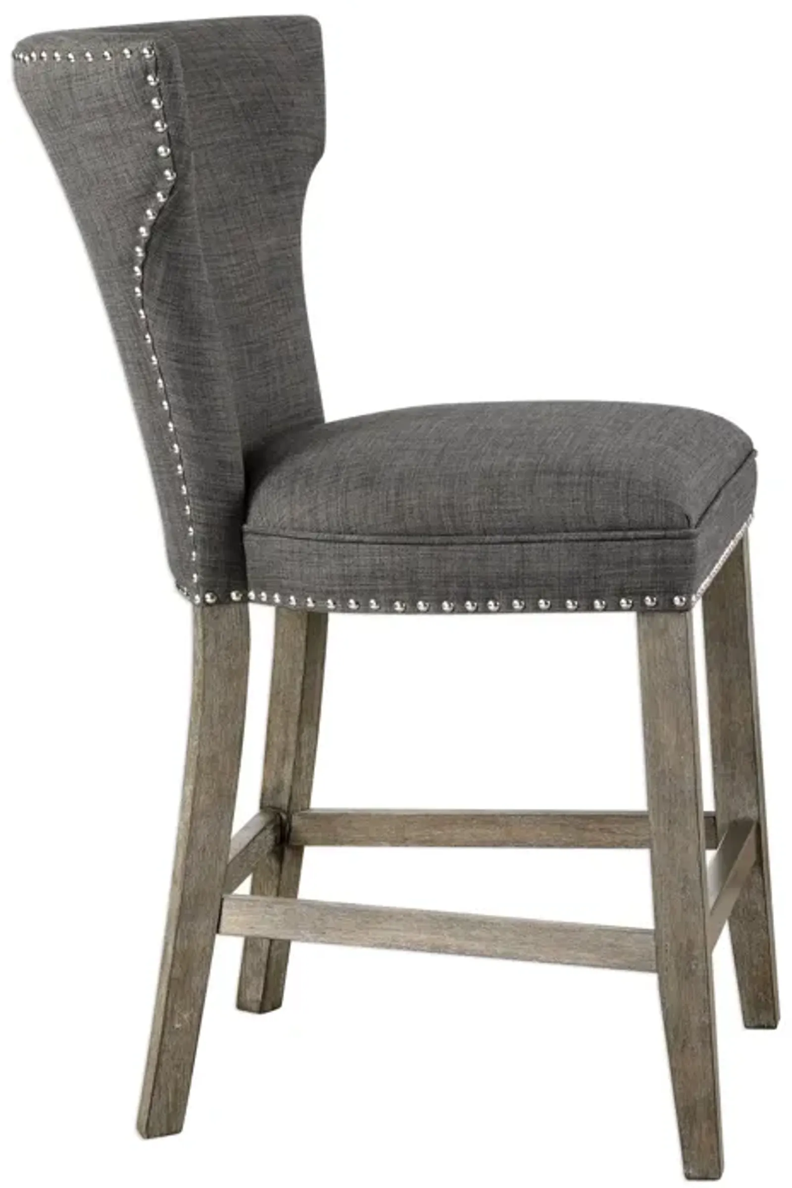 Uttermost Arnaud Charcoal Counter Stool