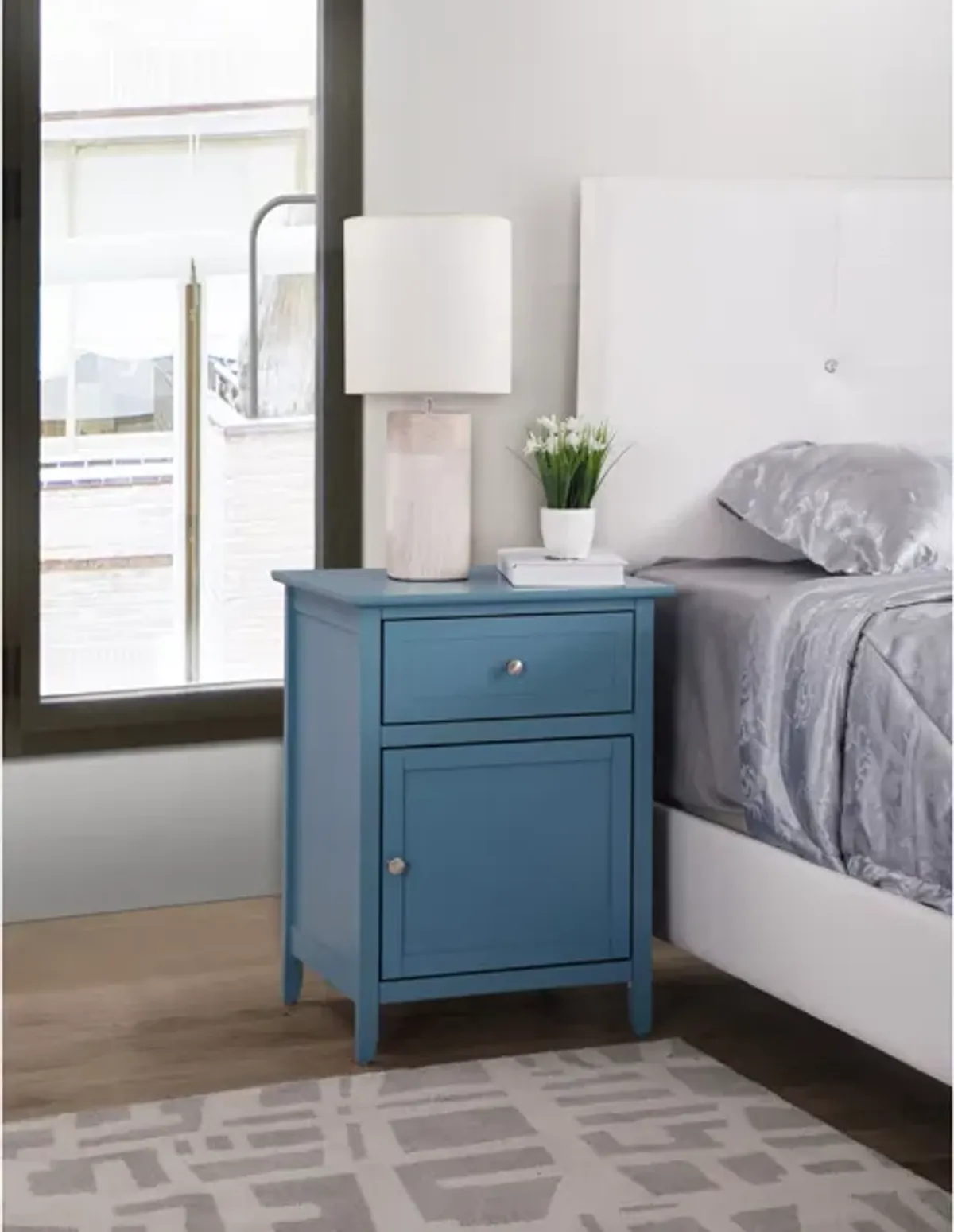 Lzzy 1-Drawer Nightstand (25 in. H x 15 in. W x 19 in. D)