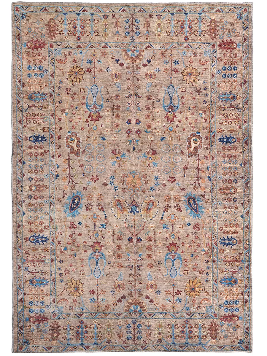 Rawlins 39HPF Tan/Pink/Blue 2' x 3' Rug