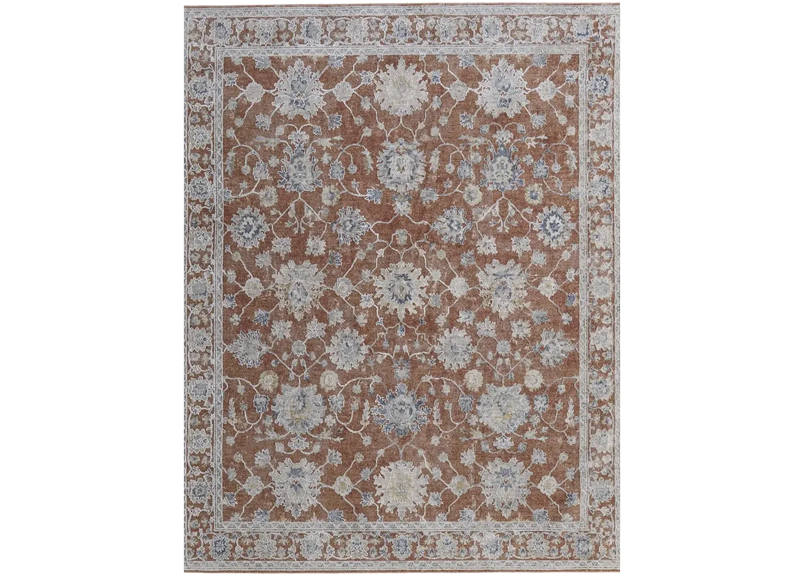 Pasha 39M7F 2' x 3' Red/Ivory/Blue Rug