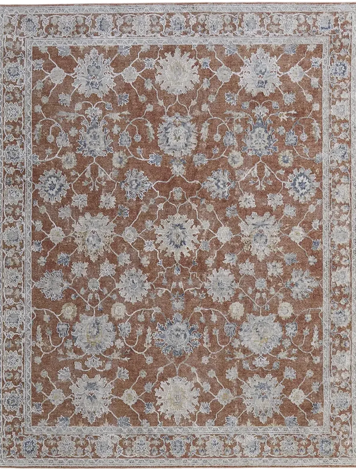 Pasha 39M7F 2' x 3' Red/Ivory/Blue Rug