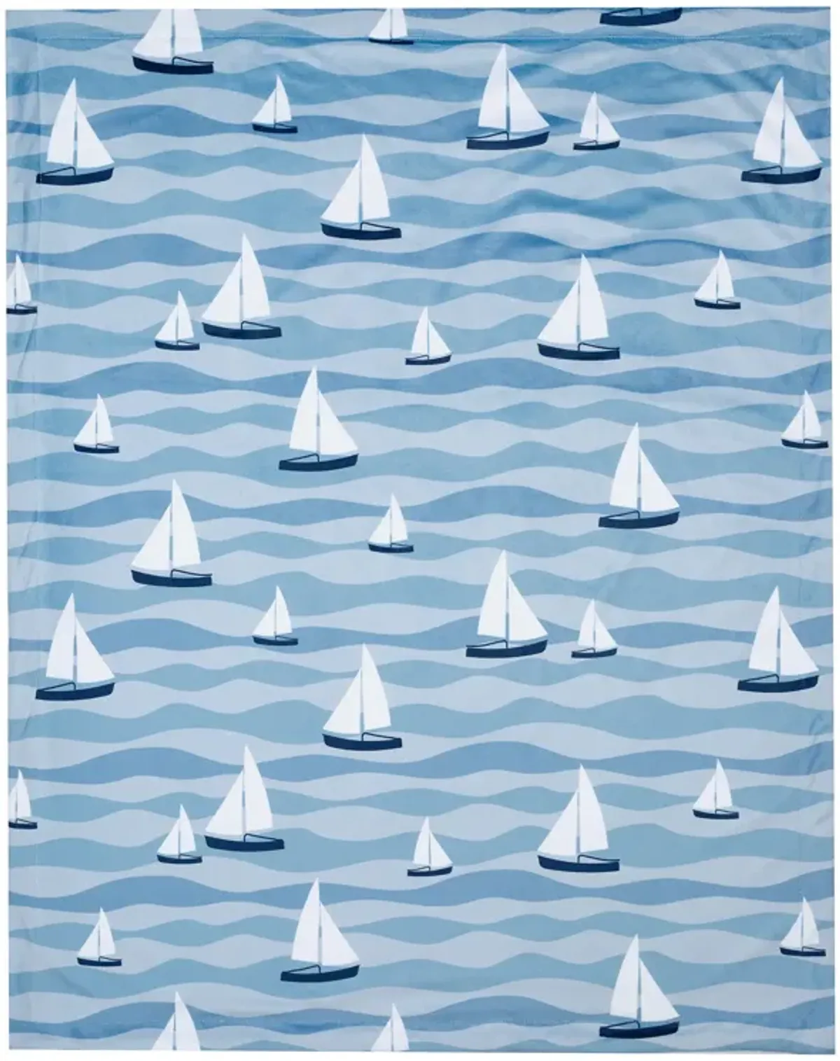 Lambs & Ivy Little Skipper Soft Luxury Nautical Sailboat Fleece Baby Blanket