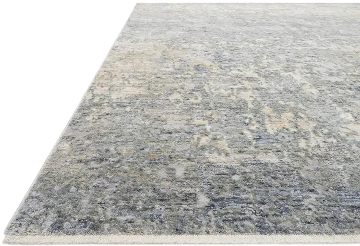 Pandora Blue/Gold 5'0" x 8'0" Area Rug