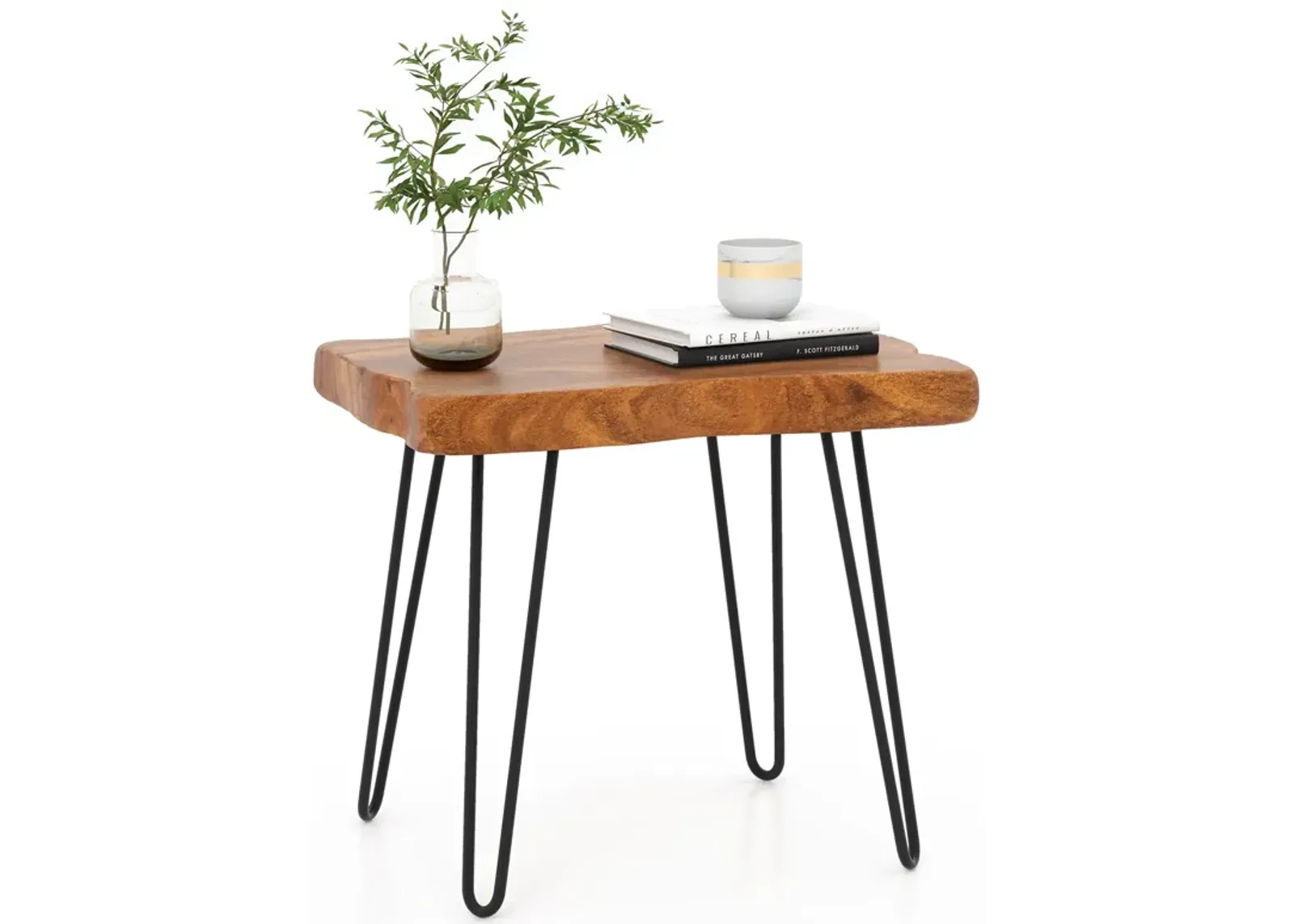 Rectangular Reclaimed Recycled Teak Wood End Table