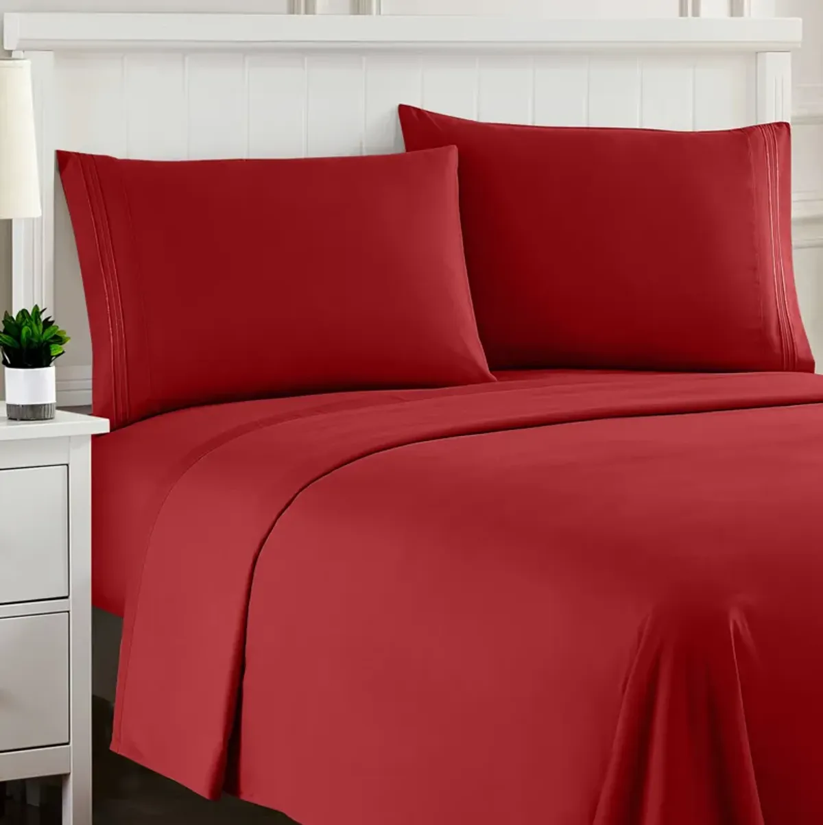 5 Piece Sheet Set, Ultra Soft 1800 Series Collection - Split King, Royal Blue