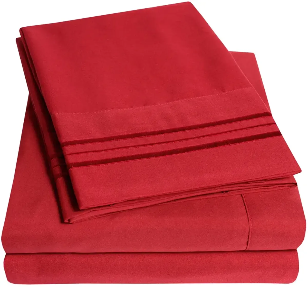 5 Piece Sheet Set, Ultra Soft 1800 Series Collection - Split King, Royal Blue