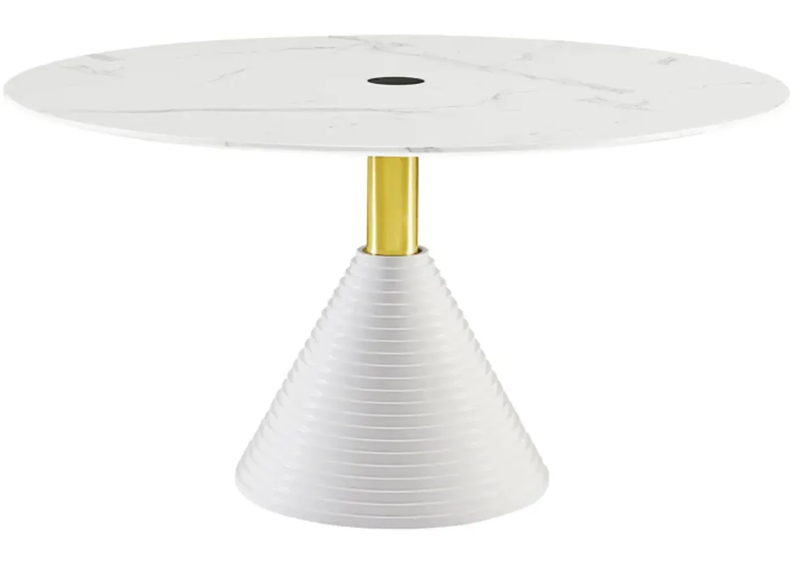 Piper White Round Dining Table