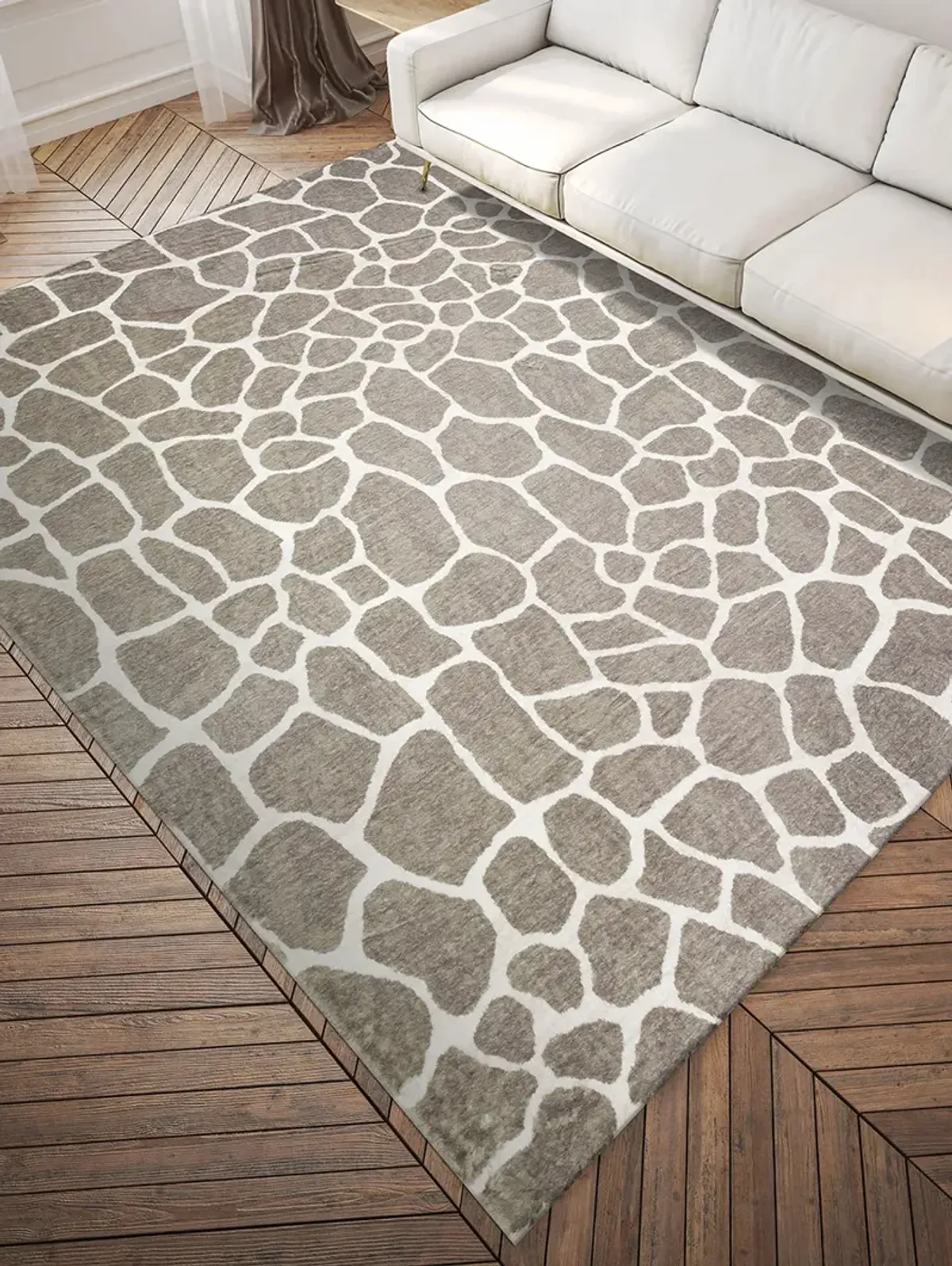 Akina AK4 Stone 5' x 7'6" Rug