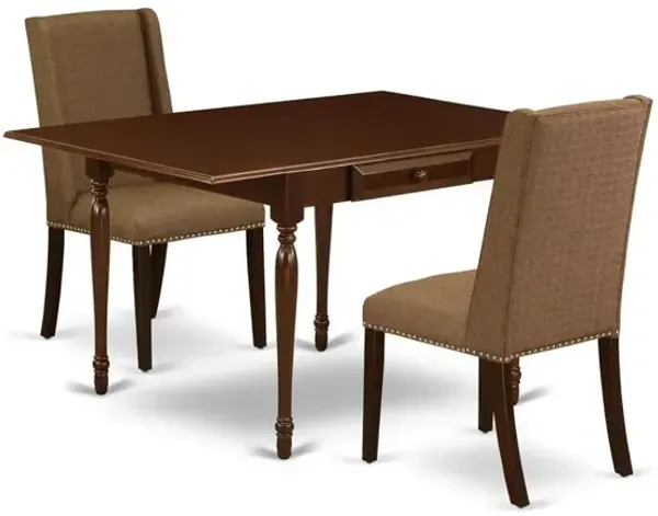 East West Furniture Dining Room Set Mahogany