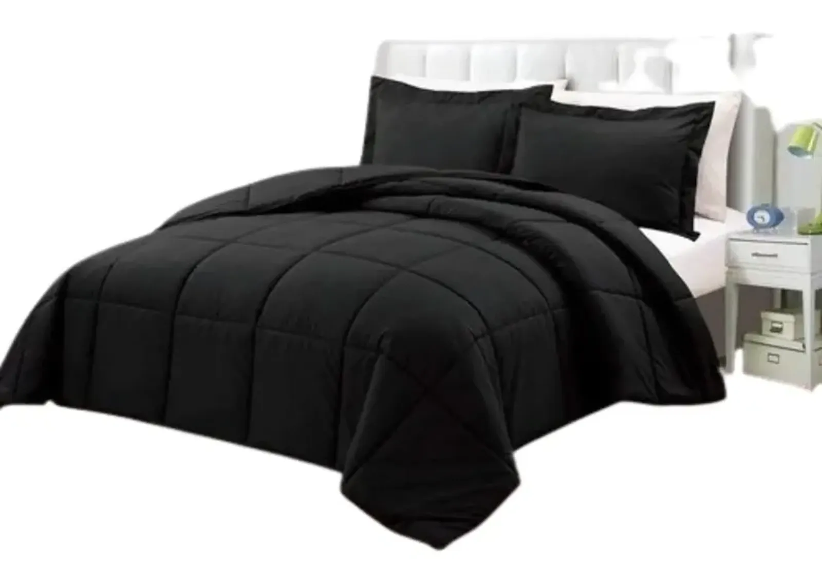 Hivvago Reversible Microfiber Down Alternative Comforter Set