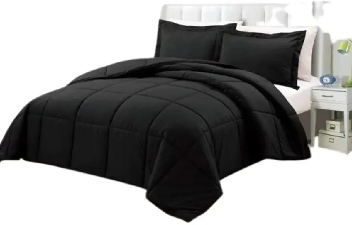 Hivvago Reversible Microfiber Down Alternative Comforter Set