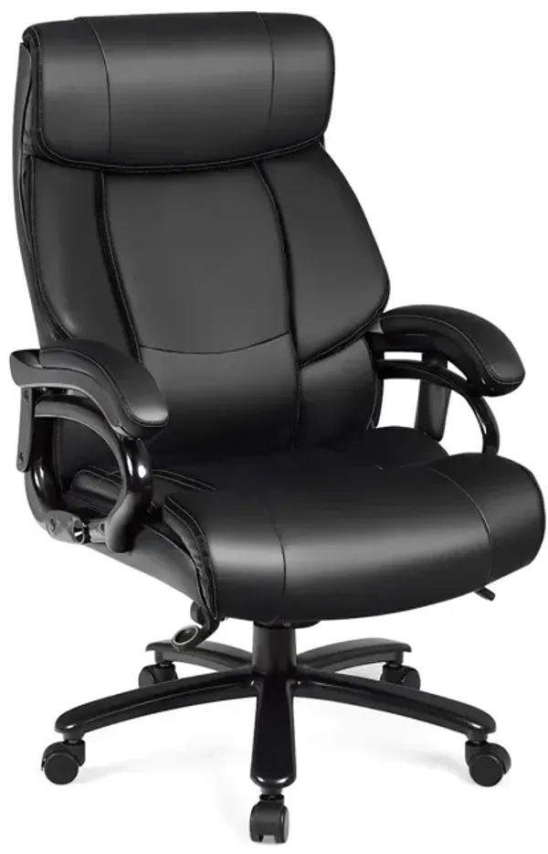 Big & Tall 400lb PU Leather Massage Office Chair