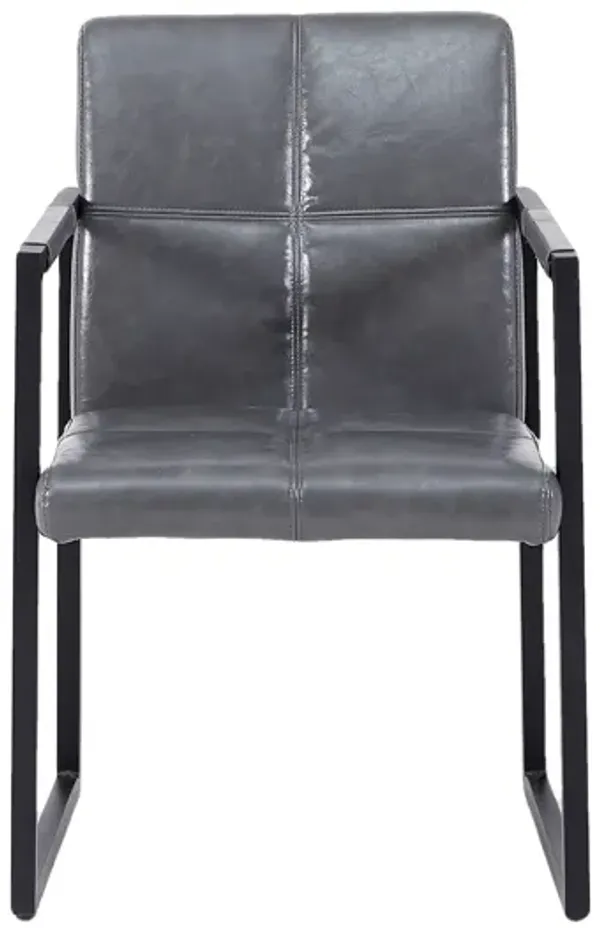 Streamdale European Leather Dining Chair