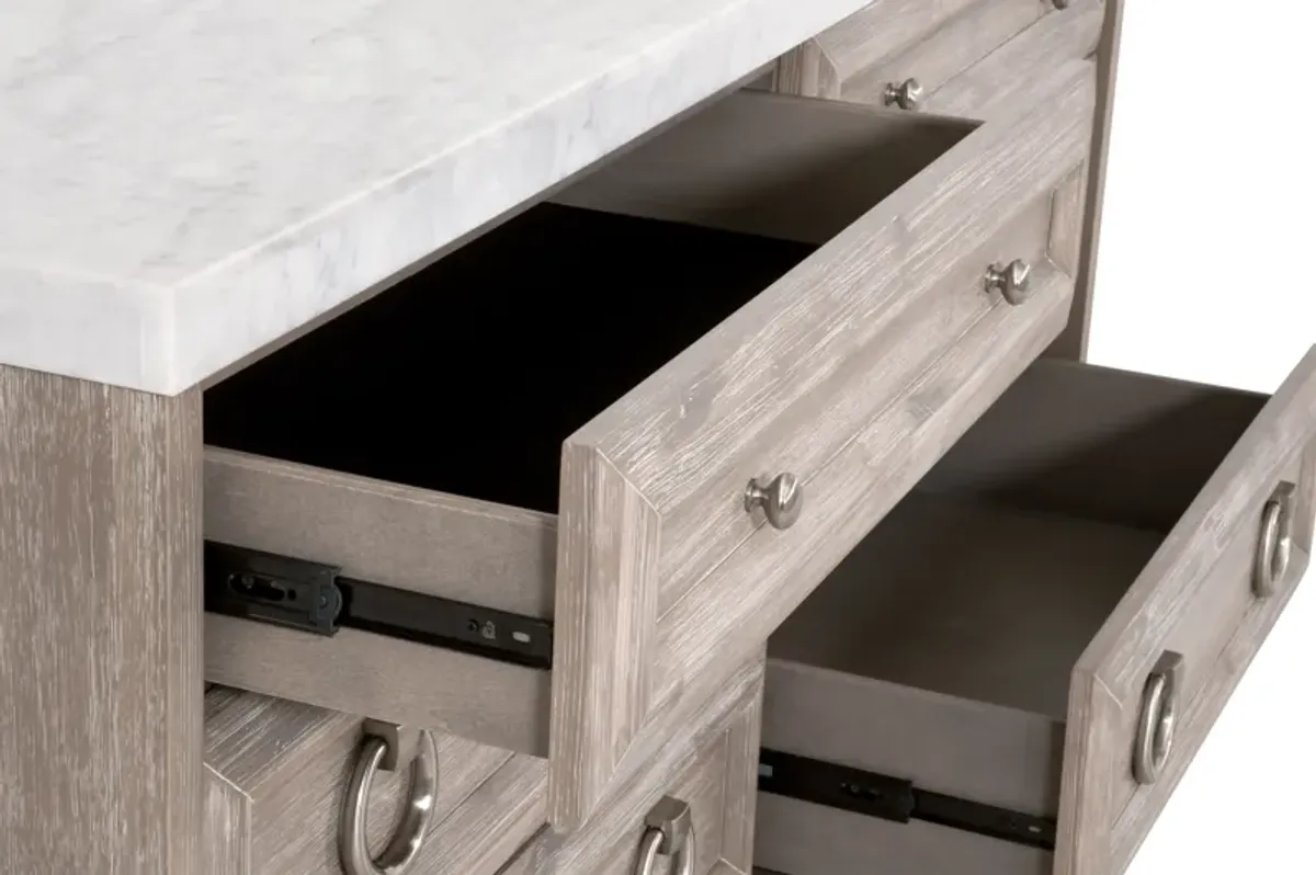 Natural 6-Drawer Double Dresser