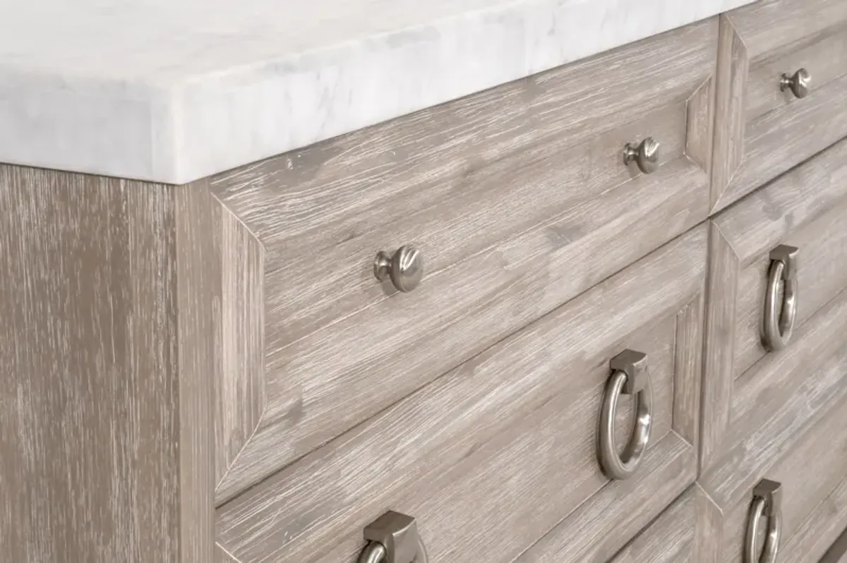 Natural 6-Drawer Double Dresser