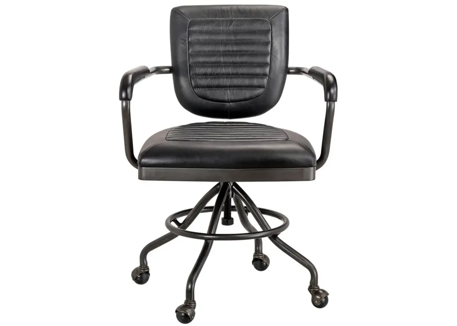 Moe's Home Collection FOSTER SWIVEL DESK CHAIR BLACK