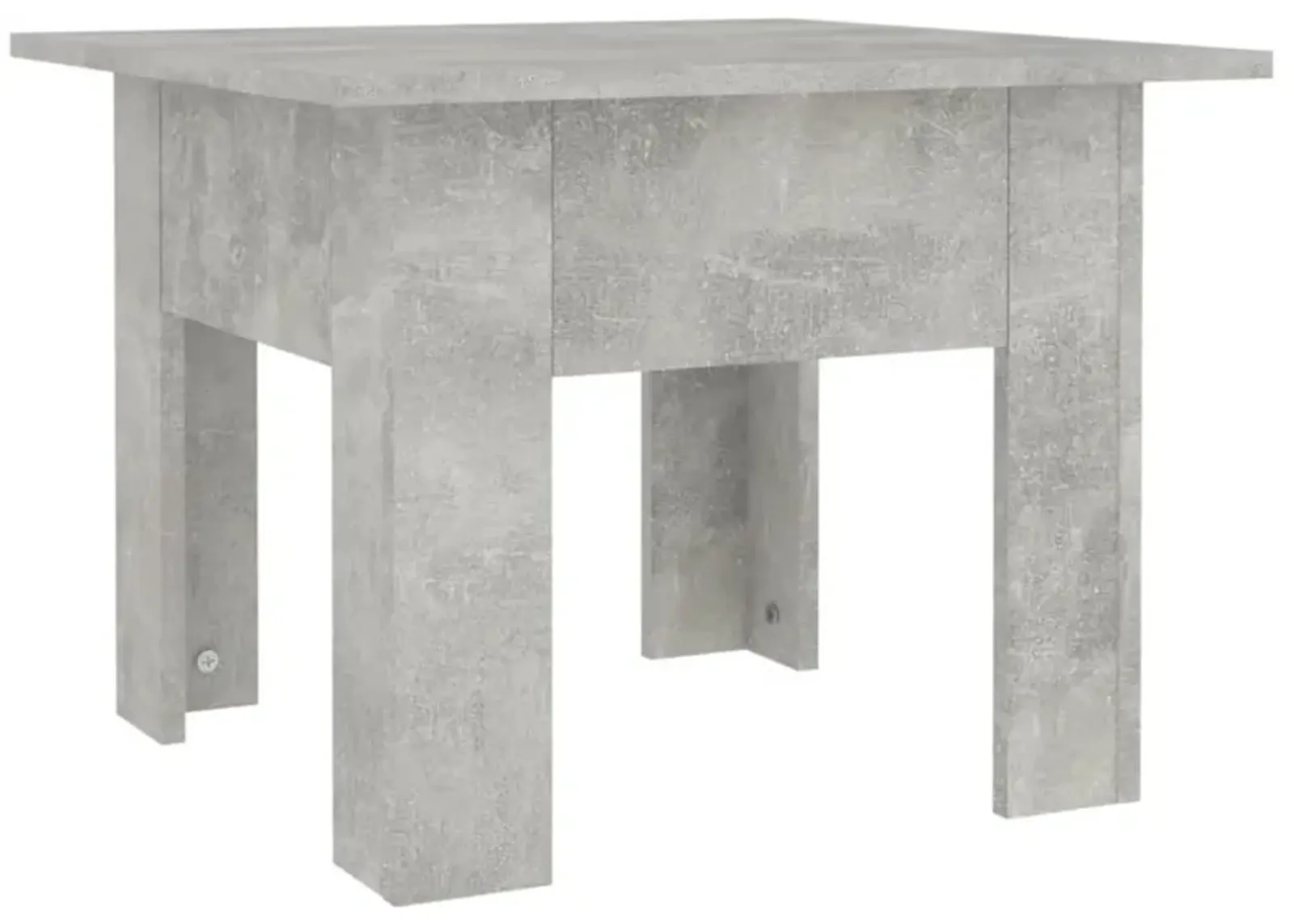 vidaXL Coffee Table Concrete Gray 21.7"x21.7"x16.5" Chipboard