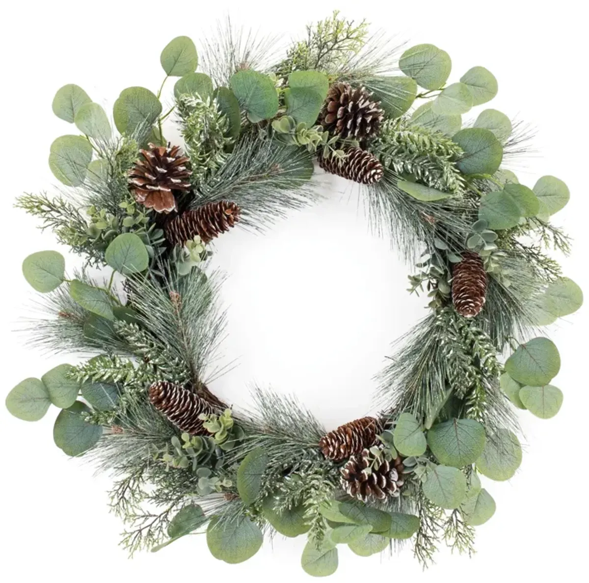 Pine and Eucalyptus Wreath for Christmas and Winter Home Décor